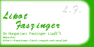 lipot faszinger business card